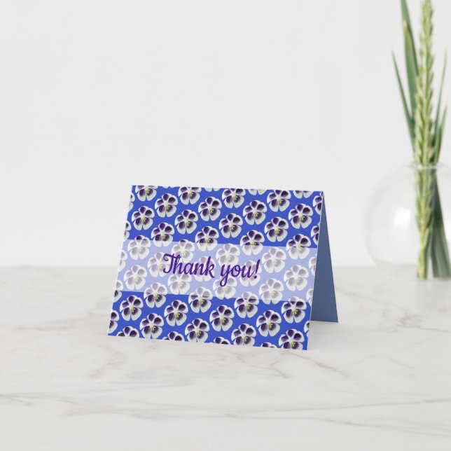 Agradecimiento Tarjeta de belleza floral (Anverso)