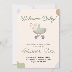 Agradecimiento Tarjeta de bienvenida al bebé