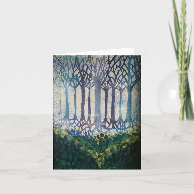 Agradecimiento Tarjeta de bienvenida Batik Blank (Anverso)