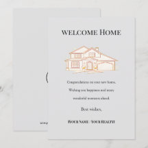 Tarjeta de Bienvenida en Casa Inmobiliaria Elegant