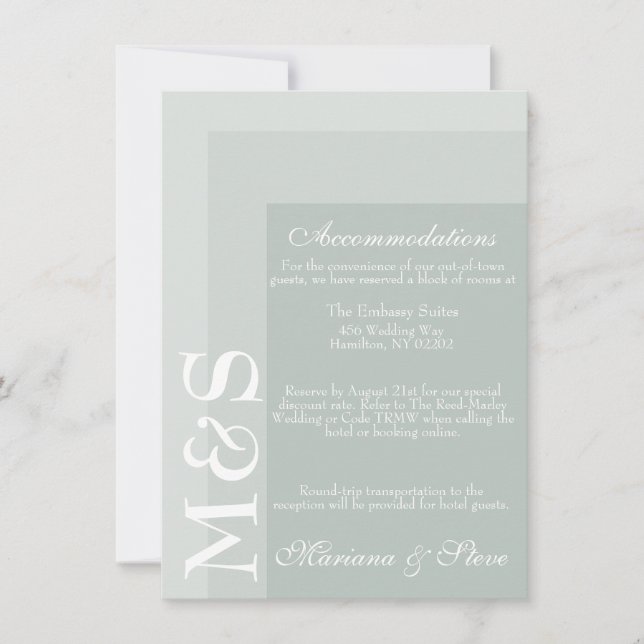 Agradecimiento Tarjeta de boda con guión chic moderno simple de s (Anverso)