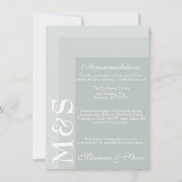 Agradecimiento Tarjeta de boda con guión chic moderno simple de s