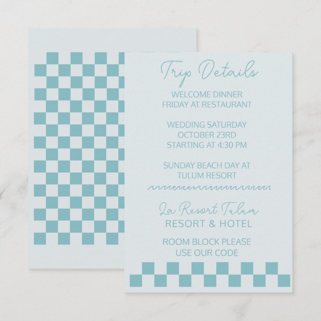 Agradecimiento Tarjeta de boda de detalle (Anverso / Reverso)