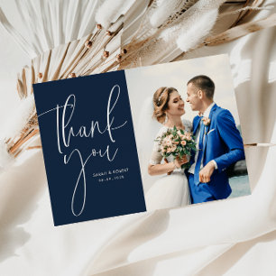 Agradecimiento tarjeta de boda de letras únicas gracias tarjeta d
