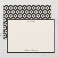 Tarjeta de boda personalizada con mosaico geométri