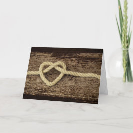 Agradecimiento Tarjeta de Boda y Aniversario del Cord triple