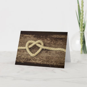 Agradecimiento Tarjeta de Boda y Aniversario del Cord triple