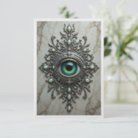 Tarjeta de Broche de Ojo que Todo lo Ve