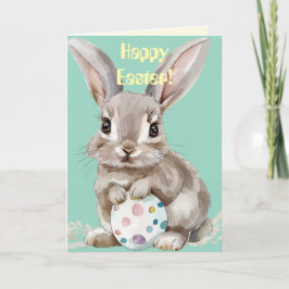 Agradecimiento TARJETA DE BUNNY n EGG EASTER