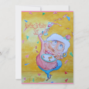 Agradecimiento Tarjeta de celebración de cumpleaños de la hermana