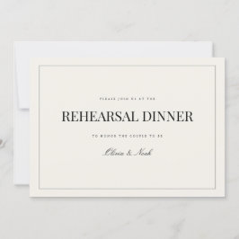 Agradecimiento Tarjeta de cena estilo moderno y elegante estilo b