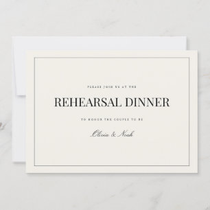 Agradecimiento Tarjeta de cena estilo moderno y elegante estilo b