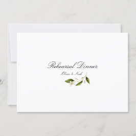 Agradecimiento Tarjeta de cena mediterránea moderna para ensayo d