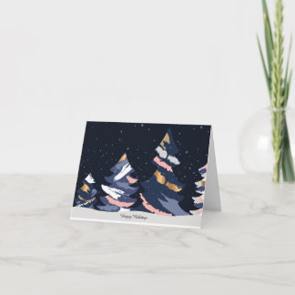 Agradecimiento Tarjeta de cielo oscuro de Navidad