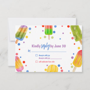 Agradecimiento Tarjeta de cierre de respuesta RSVP de Baby Shower