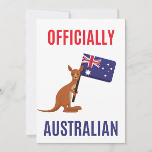 Agradecimiento Tarjeta de Ciudadano Australiano Orgullosamente Nu