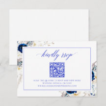 Tarjeta de código QR del sitio web del Boda Real A