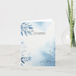 Agradecimiento Tarjeta de condolencia por simpatía de color de ag