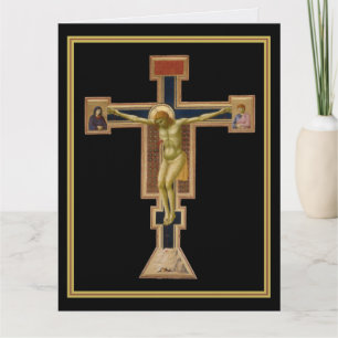Agradecimiento Tarjeta de condolencias del Crucifijo de Giotto ci