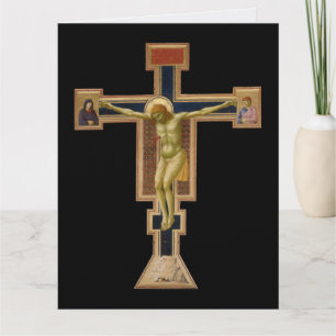 Agradecimiento Tarjeta de condolencias del Crucifijo de Giotto ci