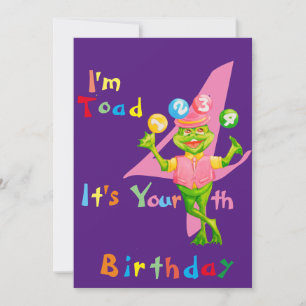 Agradecimiento Tarjeta de cuarto cumpleaños de un hijo especial