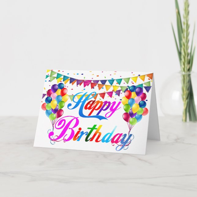Agradecimiento Tarjeta de cumpleaños (Anverso)