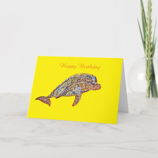 Agradecimiento tarjeta de cumpleaños, (Anverso)