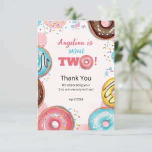 Agradecimiento Tarjeta de cumpleaños 2.ª.