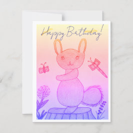 Agradecimiento Tarjeta de cumpleaños alegre