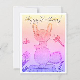 Agradecimiento Tarjeta de cumpleaños alegre