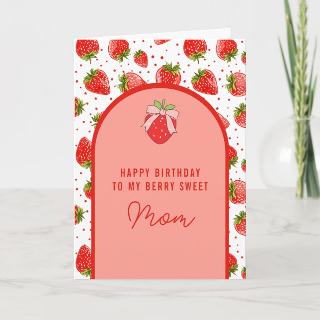 Agradecimiento Tarjeta de cumpleaños Berry Sweet (Anverso)