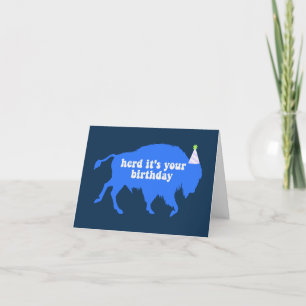 Agradecimiento Tarjeta de cumpleaños Buffalo