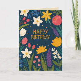 AGRADECIMIENTO TARJETA DE CUMPLEAÑOS COLORIDA PARA ELLA