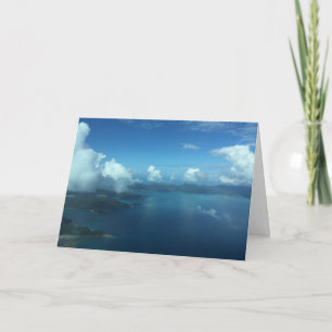 Agradecimiento Tarjeta de cumpleaños con foto de paisaje marino