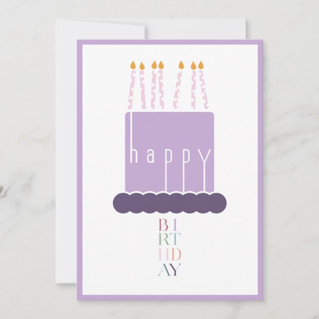 Agradecimiento Tarjeta de cumpleaños con foto personalizada de ta (Anverso)