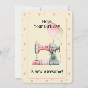 Agradecimiento Tarjeta de cumpleaños Corazones dulces de máquina