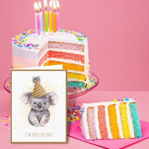 Agradecimiento Tarjeta de cumpleaños Cute Koala