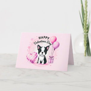 Agradecimiento Tarjeta de cumpleaños de adorable Boston Terrier