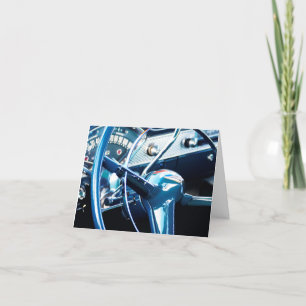 Agradecimiento Tarjeta de cumpleaños de autos retro para hombres