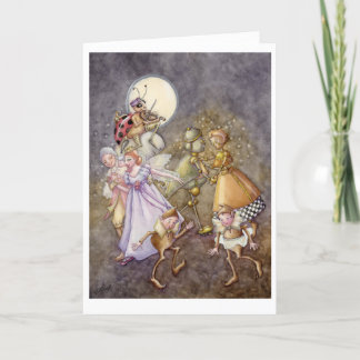 Agradecimiento tarjeta de cumpleaños de baile de luna