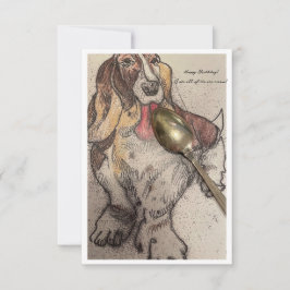 Agradecimiento Tarjeta de cumpleaños de Bassie