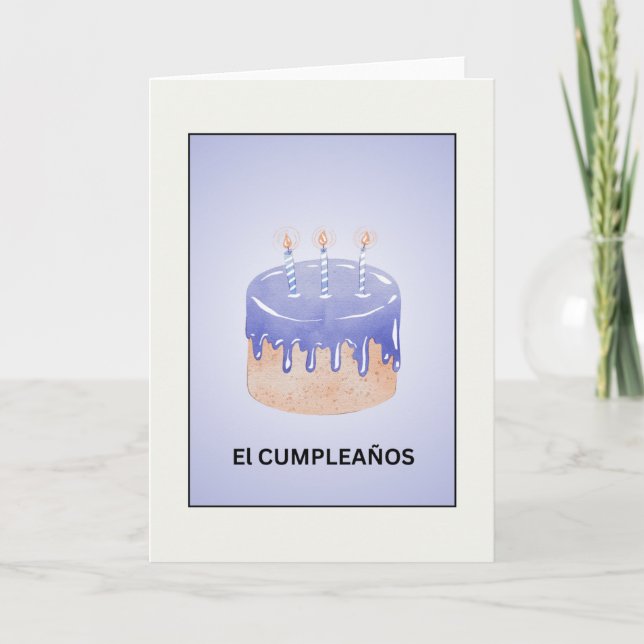 Agradecimiento Tarjeta de cumpleaños de cumpleaños El cumpleaños (Anverso)