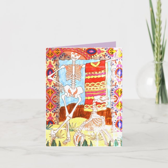 Agradecimiento Tarjeta de cumpleaños de día muerto - DD2 (Anverso)