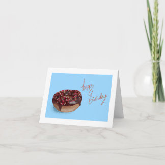 Agradecimiento Tarjeta de cumpleaños de donut