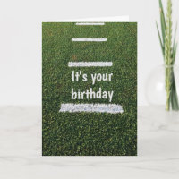 Tarjeta de cumpleaños de estadio cerrado