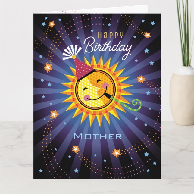 Agradecimiento Tarjeta de Cumpleaños de la Madre Cuta (Anverso)