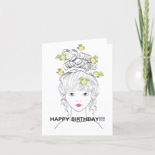 AGRADECIMIENTO TARJETA DE CUMPLEAÑOS DE MUJER JOVEN