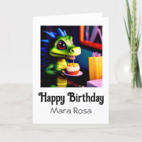 *~* Tarjeta de cumpleaños de neón AP88 Cute Baby D