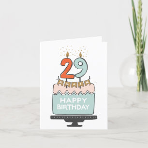 Agradecimiento Tarjeta de cumpleaños de nuevo 29
