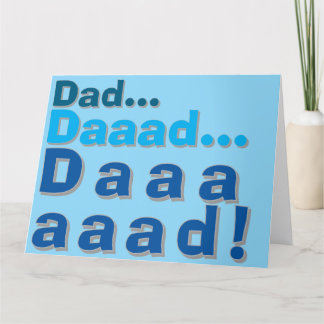 Agradecimiento Tarjeta de cumpleaños de papá o de padre